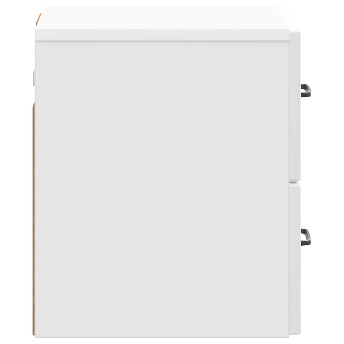 Dulap de noapte suspendat Alb foarte lucios 34,5 x 33 x 40 cm - WALTI WALTI