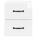 Dulap de noapte suspendat cu sertar 2 pcs Alb foarte lucios - WALTI WALTI
