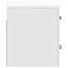 Dulap de noapte suspendat cu sertar 2 pcs Alb foarte lucios - WALTI WALTI
