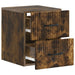 Dulap de noapte suspendat Stejar fumuriu 34,5 x 33 x 40 cm - WALTI WALTI