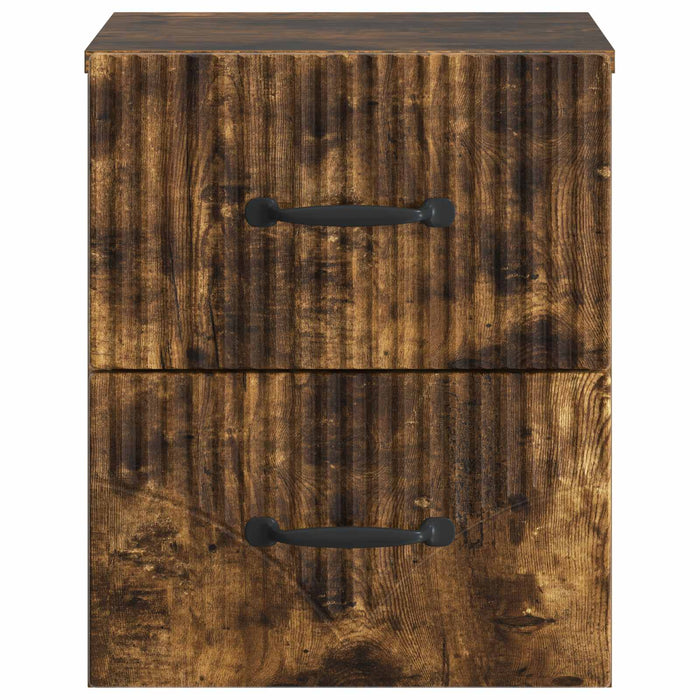 Dulap de noapte suspendat Stejar fumuriu 34,5 x 33 x 40 cm - WALTI WALTI