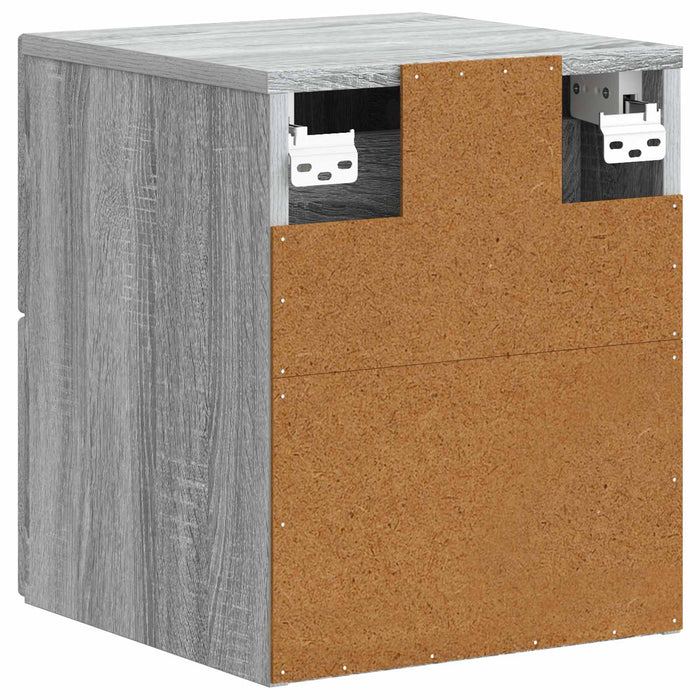 Dulap de noapte suspendat Sonoma gri 34,5 x 33 x 40 cm - WALTI WALTI
