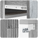 Dulap de noapte suspendat 2 pcs Sonoma gri 34,5 x 33 x 40 cm - WALTI WALTI