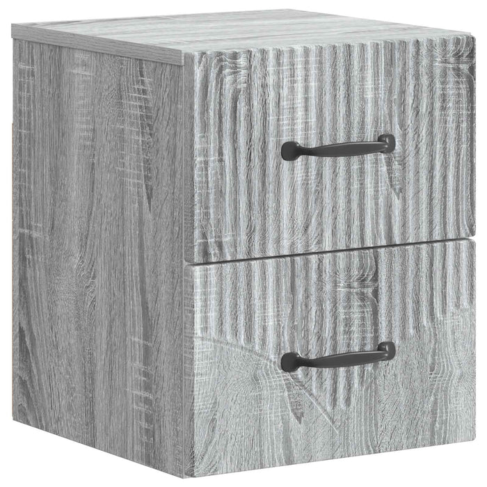 Dulap de noapte suspendat 2 pcs Sonoma gri 34,5 x 33 x 40 cm - WALTI WALTI