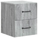 Dulap de noapte suspendat 2 pcs Sonoma gri 34,5 x 33 x 40 cm - WALTI WALTI