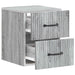 Dulap de noapte suspendat 2 pcs Sonoma gri 34,5 x 33 x 40 cm - WALTI WALTI
