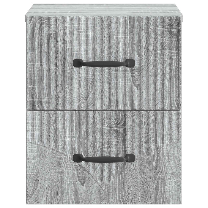 Dulap de noapte suspendat 2 pcs Sonoma gri 34,5 x 33 x 40 cm - WALTI WALTI