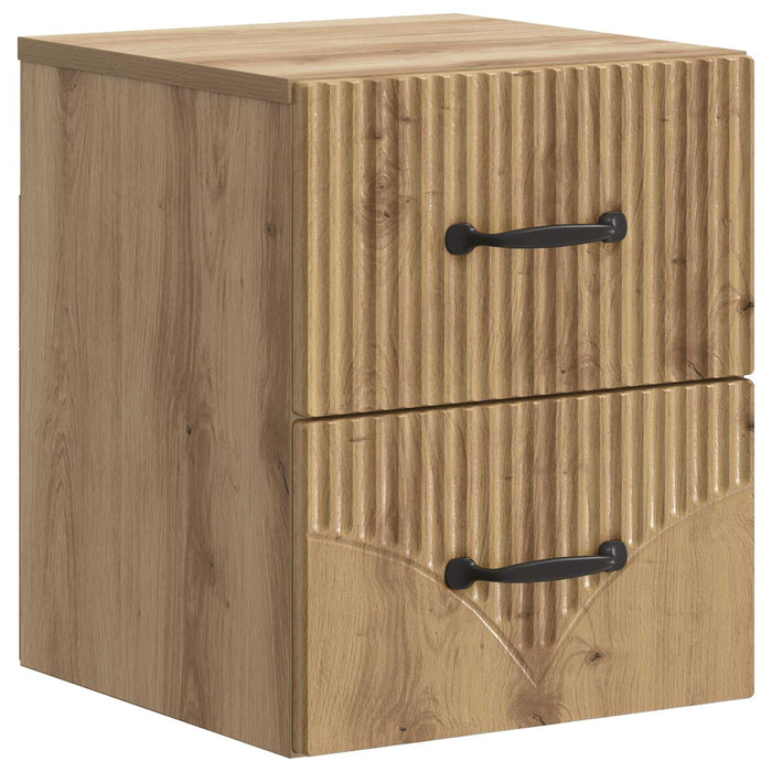 Dulap de noapte suspendat Stejar Artizanal 34,5 x 33 x 40 cm - WALTI WALTI