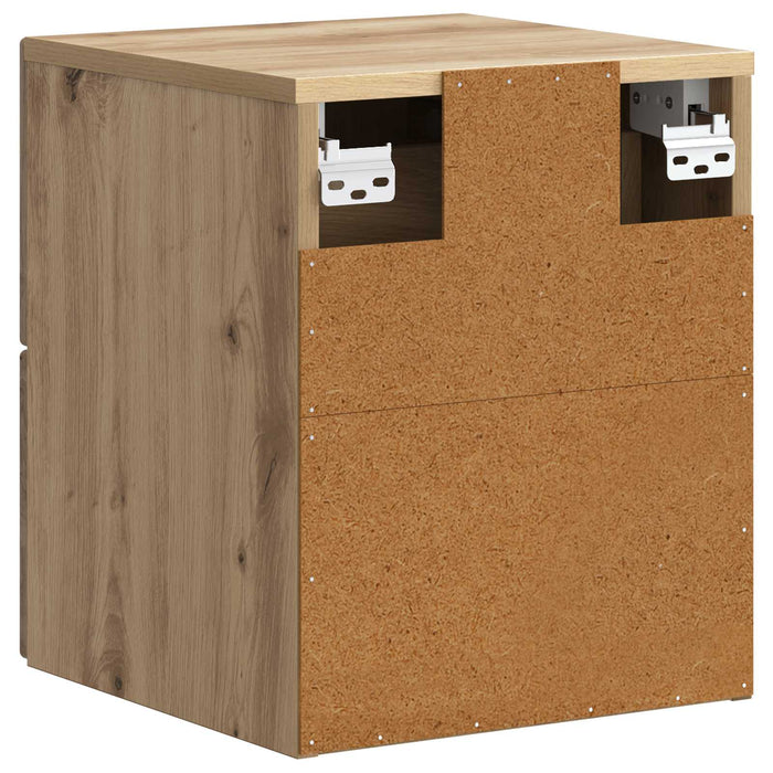 Dulap de noapte suspendat Stejar Artizanal 34,5 x 33 x 40 cm - WALTI WALTI