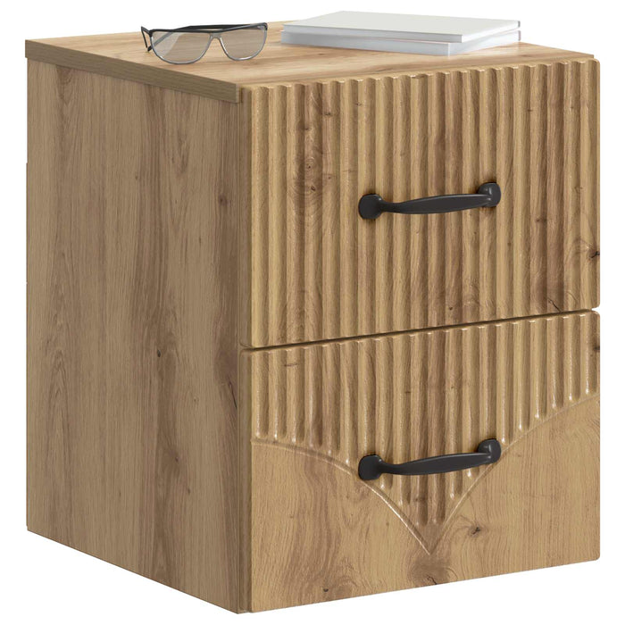 Dulap de noapte suspendat Stejar Artizanal 34,5 x 33 x 40 cm - WALTI WALTI