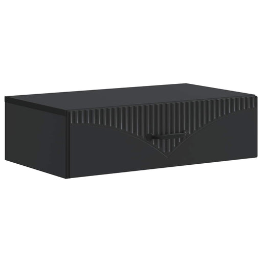 Masă laterală montată pe perete Negru 59 x 34,5 x 17 cm - WALTI WALTI