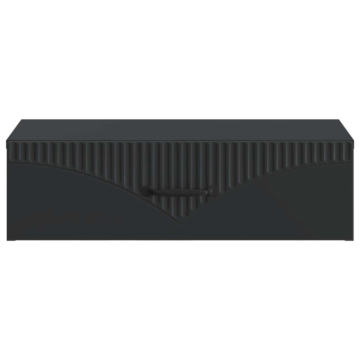 Masă laterală montată pe perete Negru 59 x 34,5 x 17 cm - WALTI WALTI
