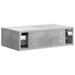 Masă laterală montată pe perete Gri Beton 59 x 34,5 x 17 cm - WALTI WALTI