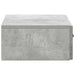 Masă laterală montată pe perete Gri Beton 59 x 34,5 x 17 cm - WALTI WALTI
