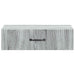 Masă laterală montată pe perete Sonoma gri 59 x 34,5 x 17 cm - WALTI WALTI