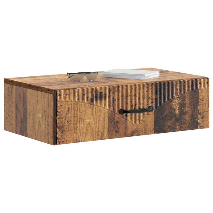 Masă laterală montată pe perete Lemn vechi 59 x 34,5 x 17 cm - WALTI WALTI