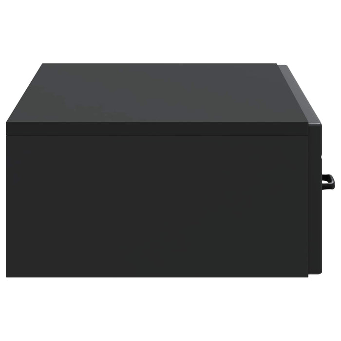Masă laterală montată pe perete Negru 87,5 x 34,5 x 17 cm - WALTI WALTI