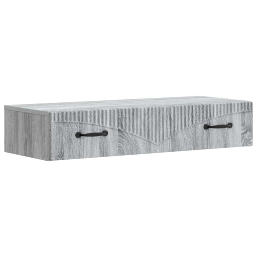 Masă laterală montată pe perete Sonoma gri 87,5 x 34,5 x 17 cm - WALTI WALTI