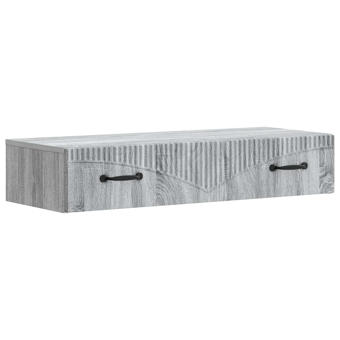 Masă laterală montată pe perete Sonoma gri 87,5 x 34,5 x 17 cm - WALTI WALTI