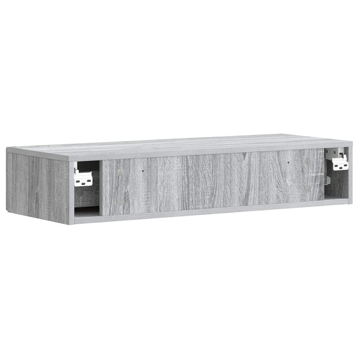 Masă laterală montată pe perete Sonoma gri 87,5 x 34,5 x 17 cm - WALTI WALTI