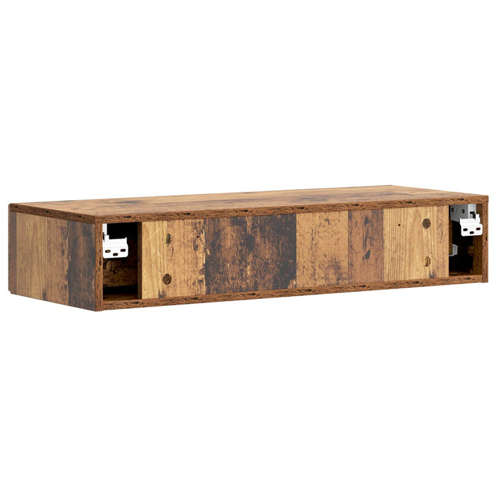 Masă laterală montată pe perete Lemn vechi 87,5 x 34,5 x 17 cm - WALTI WALTI