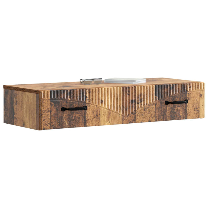 Masă laterală montată pe perete Lemn vechi 87,5 x 34,5 x 17 cm - WALTI WALTI