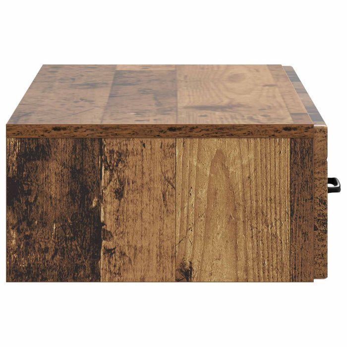 Masă laterală montată pe perete Lemn vechi 87,5 x 34,5 x 17 cm - WALTI WALTI