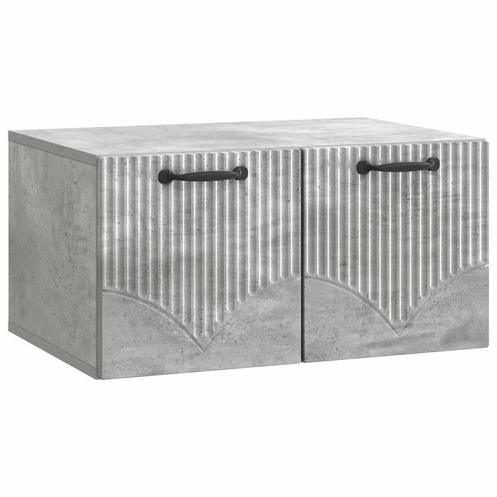 Oglindă TV montată pe perete Gri Beton 59,5 x 41 x 30 cm - WALTI WALTI