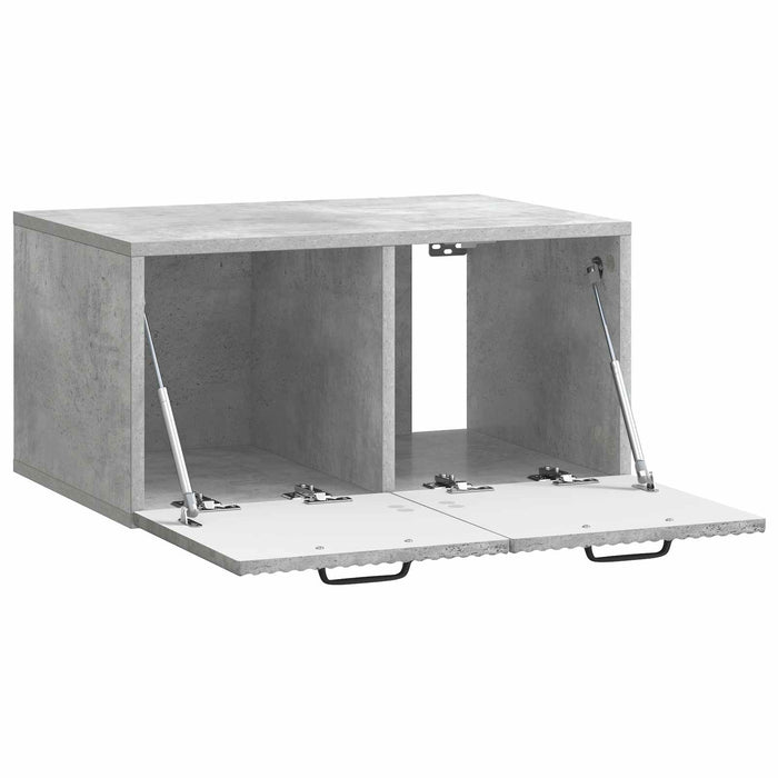 Oglindă TV montată pe perete Gri Beton 59,5 x 41 x 30 cm - WALTI WALTI