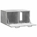 Oglindă TV montată pe perete Gri Beton 59,5 x 41 x 30 cm - WALTI WALTI