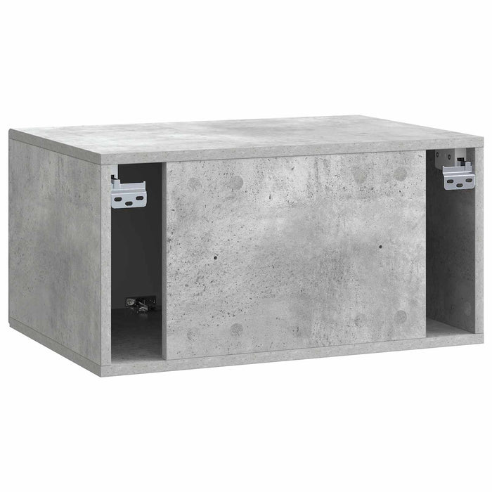 Oglindă TV montată pe perete Gri Beton 59,5 x 41 x 30 cm - WALTI WALTI