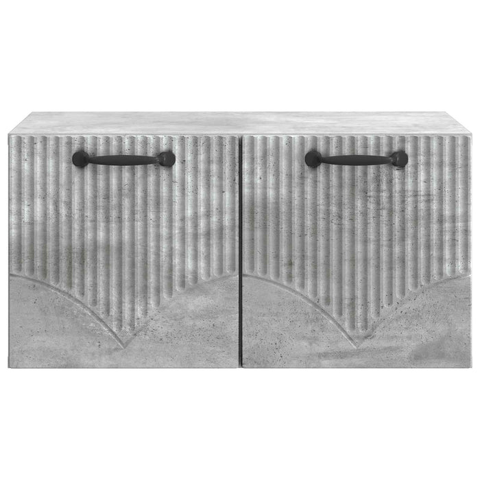 Oglindă TV montată pe perete Gri Beton 59,5 x 41 x 30 cm - WALTI WALTI
