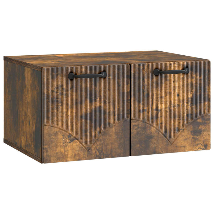 Oglindă TV montată pe perete Stejar fumuriu 59,5 x 41 x 30 cm - WALTI WALTI