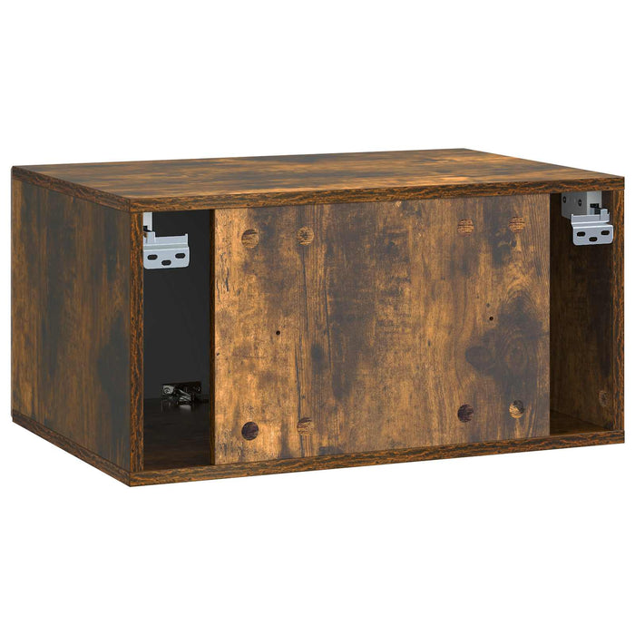 Oglindă TV montată pe perete Stejar fumuriu 59,5 x 41 x 30 cm - WALTI WALTI