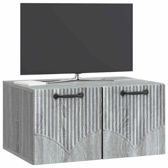 Oglindă TV montată pe perete Sonoma gri 59,5 x 41 x 30 cm - WALTI WALTI