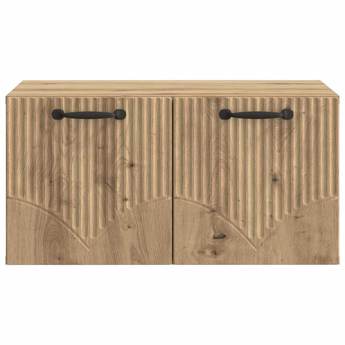 Oglindă TV montată pe perete Stejar Artizanal 59,5 x 41 x 30 cm - WALTI WALTI