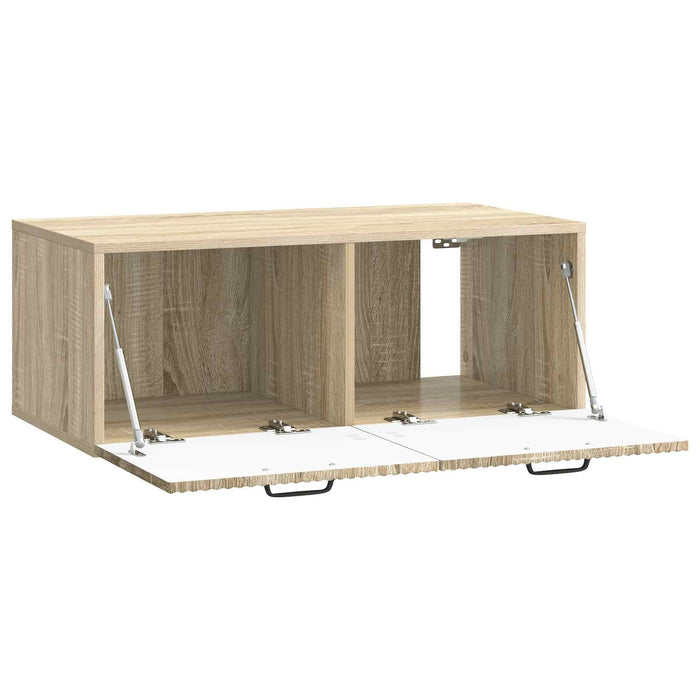 Oglindă TV montată pe perete Stejar Sonoma 78,5 x 41 x 30 cm - WALTI WALTI