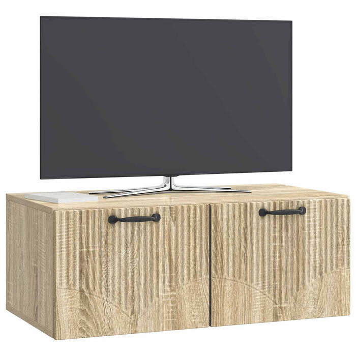 Oglindă TV montată pe perete Stejar Sonoma 78,5 x 41 x 30 cm - WALTI WALTI
