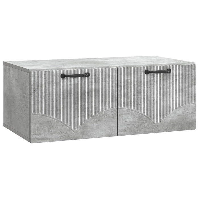 Oglindă TV montată pe perete Gri Beton 78,5 x 41 x 30 cm - WALTI WALTI