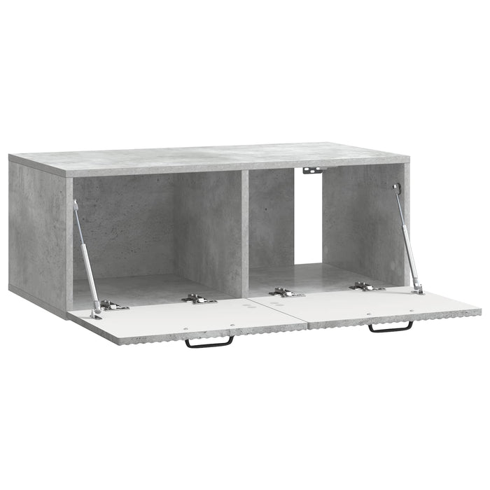Oglindă TV montată pe perete Gri Beton 78,5 x 41 x 30 cm - WALTI WALTI