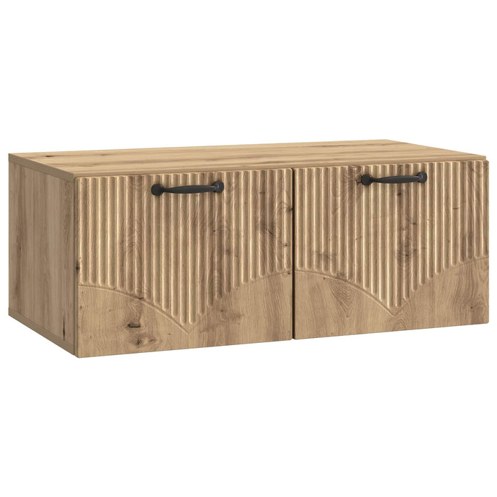 Oglindă TV montată pe perete Stejar Artizanal 78,5 x 41 x 30 cm - WALTI WALTI