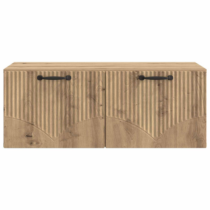 Oglindă TV montată pe perete Stejar Artizanal 78,5 x 41 x 30 cm - WALTI WALTI