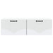 Oglindă TV montată pe perete Alb 98 x 41 x 30 cm Lemn prelucrat - WALTI WALTI