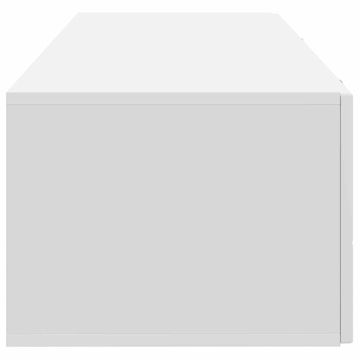 Oglindă TV montată pe perete Alb 98 x 41 x 30 cm Lemn prelucrat - WALTI WALTI