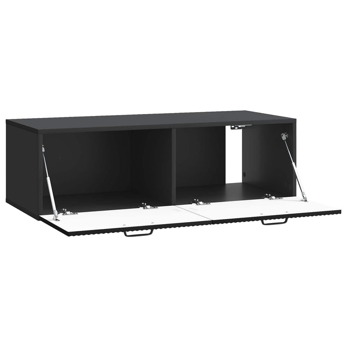 Oglindă TV montată pe perete Pe perete Negru 98 x 41 x 30 cm - WALTI WALTI