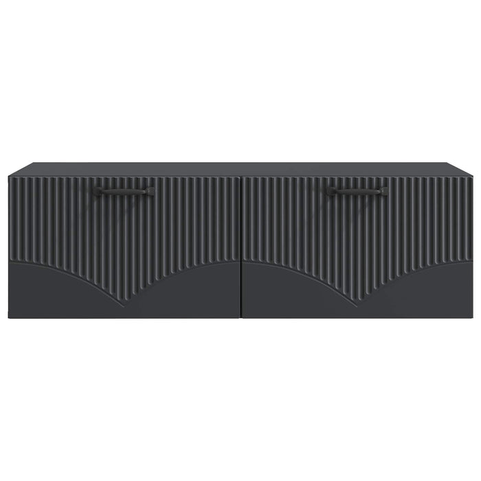 Oglindă TV montată pe perete Pe perete Negru 98 x 41 x 30 cm - WALTI WALTI