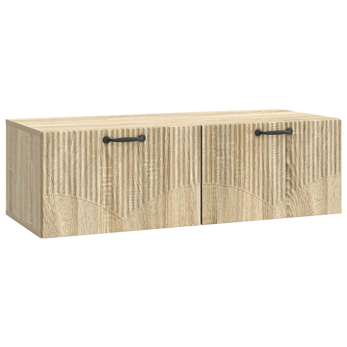 Oglindă TV montată pe perete Stejar Sonoma 98 x 41 x 30 cm - WALTI WALTI
