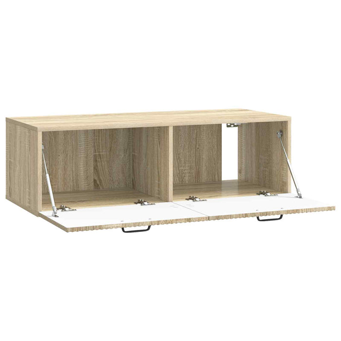 Oglindă TV montată pe perete Stejar Sonoma 98 x 41 x 30 cm - WALTI WALTI