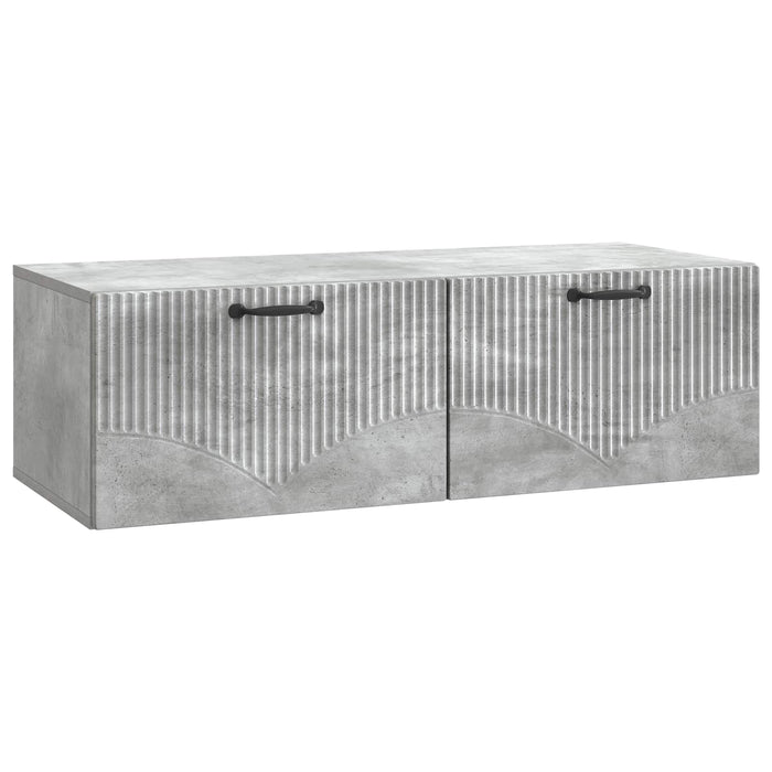 Oglindă TV montată pe perete Gri Beton 98 x 41 x 30 cm - WALTI WALTI