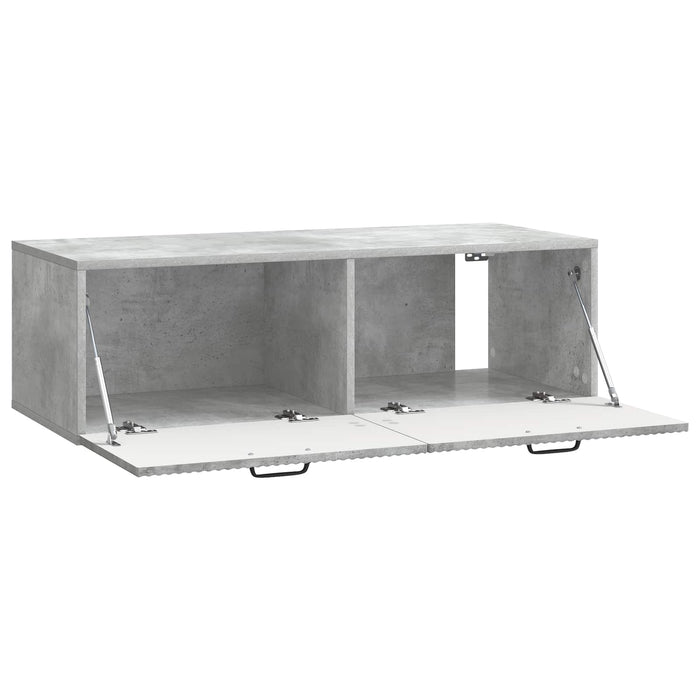 Oglindă TV montată pe perete Gri Beton 98 x 41 x 30 cm - WALTI WALTI